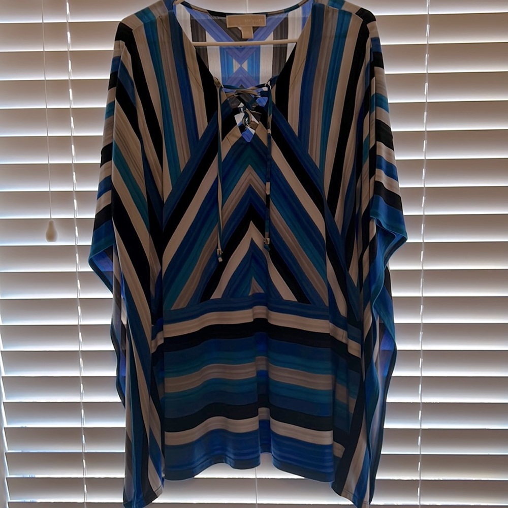 Michael Kors poncho top and matching skirt